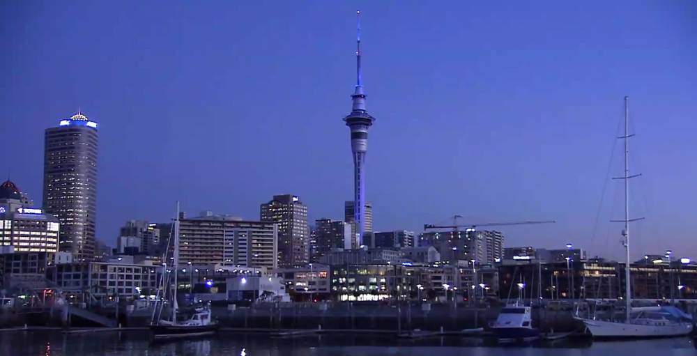Башная Sky Tower в Новой Зеландии