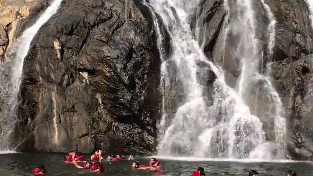 Dudhsagar Falls in Goa, India