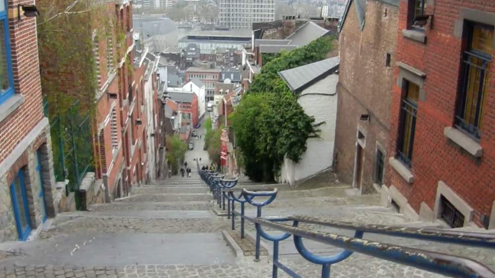 The Mount de Buren staircase - Liège (Belgium)
