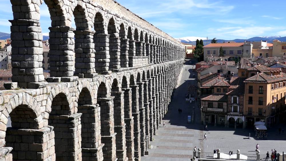 The aqueduct in Segovia is a must-see