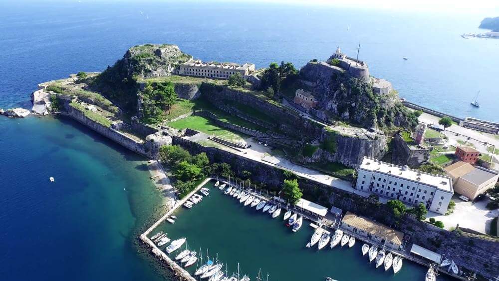 Греческая Старая крепость на острове Корфу