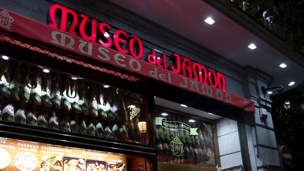 The Jamón Museum is an interesting place in Madrid