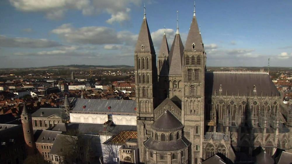Belgium's landmark Notre Dame Cathedral in Tournai
