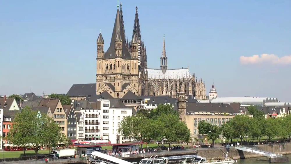 In Cologne, the Church of Greater St. Martin is worth seeing