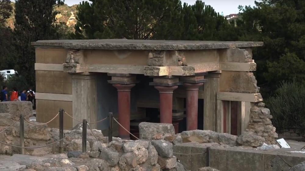 Heraklion's landmark, the Palace of Knossos