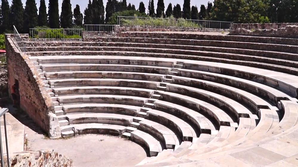 The Odeon Amphitheater on Kos, Greece