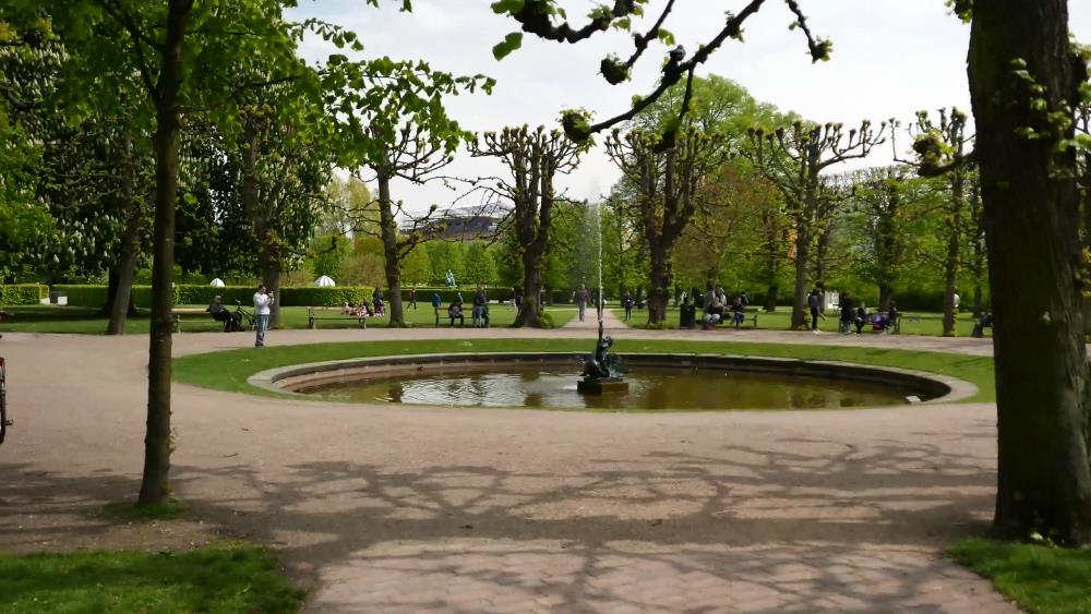 Rosenborg Castle and Park in Denmark