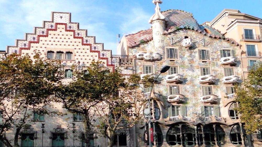 The beautiful Casa Batlló in Barcelona
