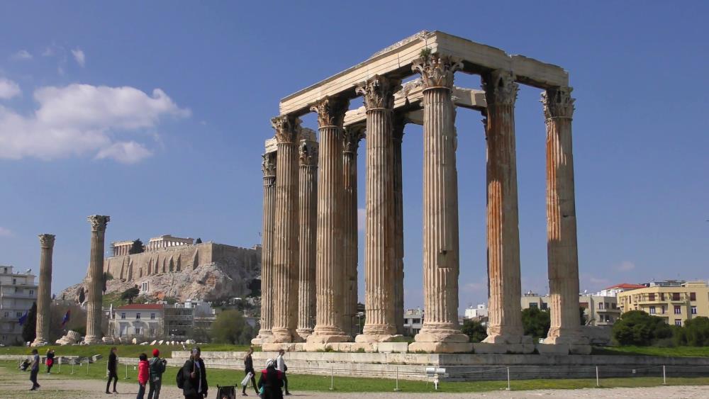 Temple in honor of Zeus the Olympic in Athens