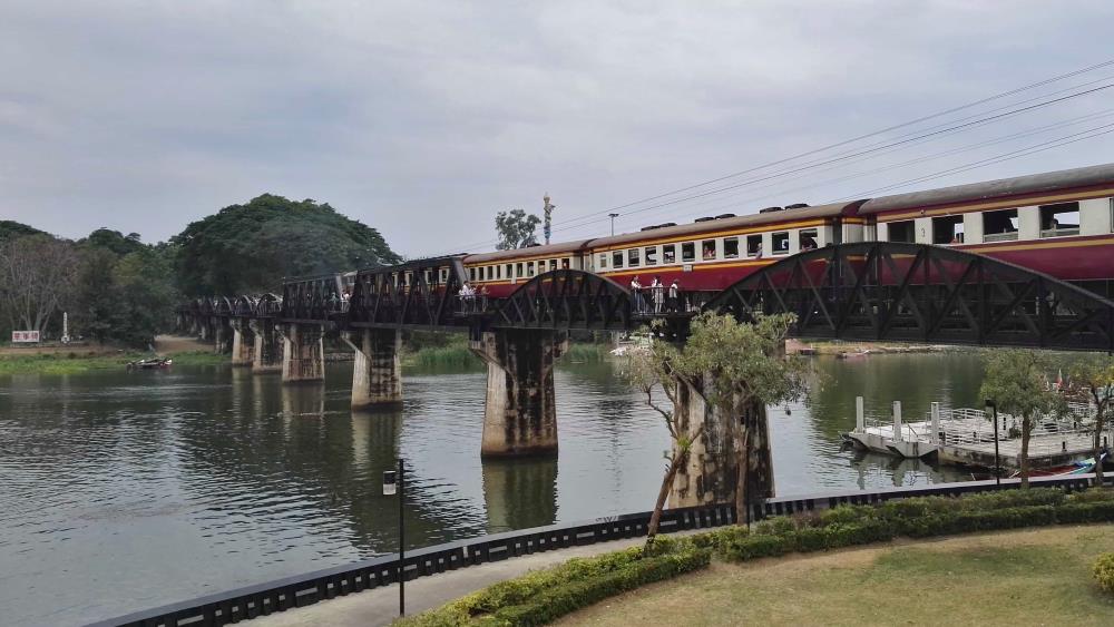 Bridge over the River Kwai in Thailand