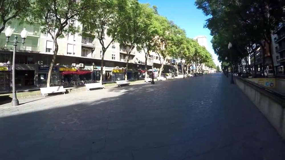 The main pedestrian street of Tarragona - Rambla Nova