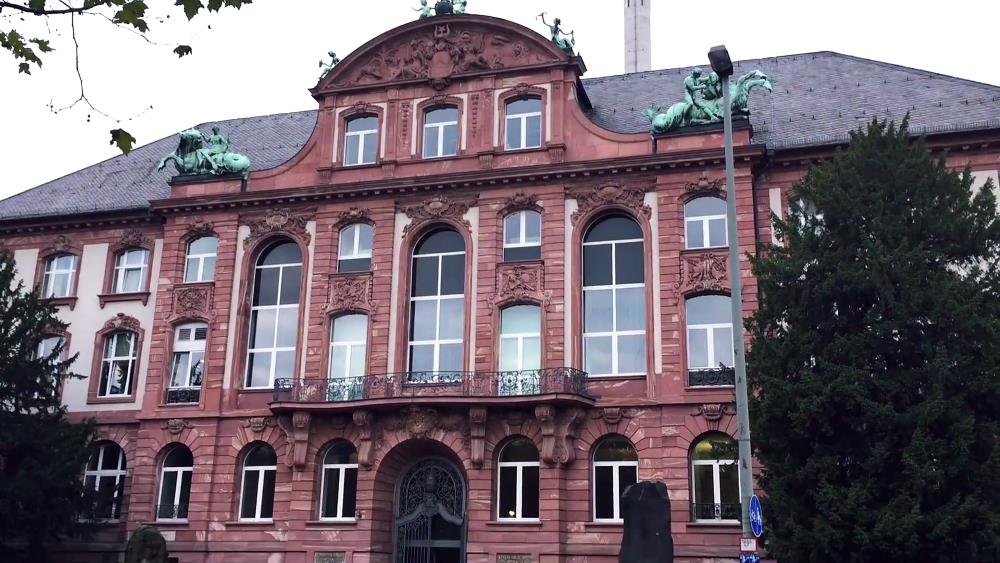 The Senckenberg Museum in the historic center of Frankfurt
