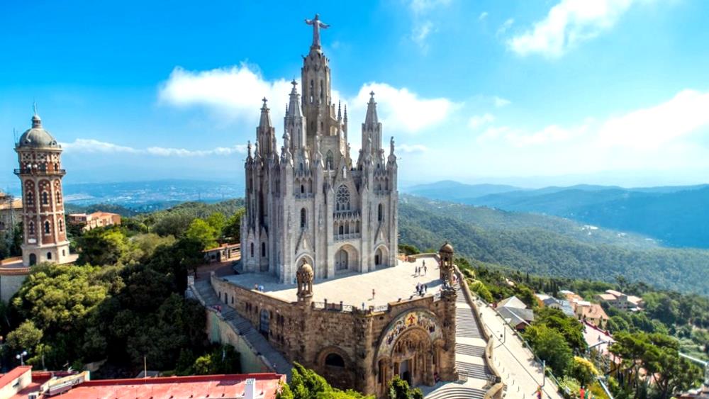 Temple of the Sacred Heart in Barcelona
