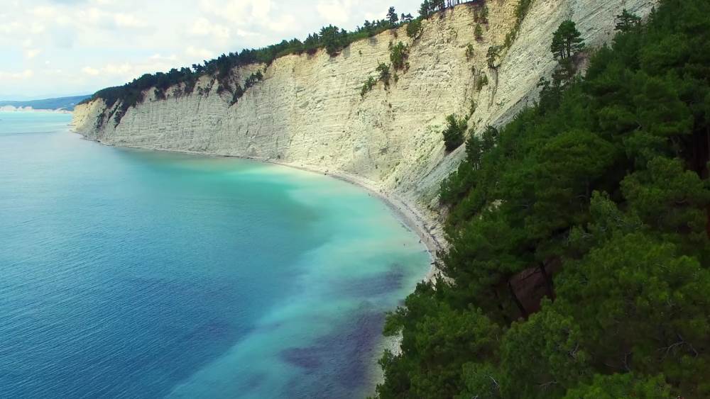 The beautiful Black Sea in Gelendzhik