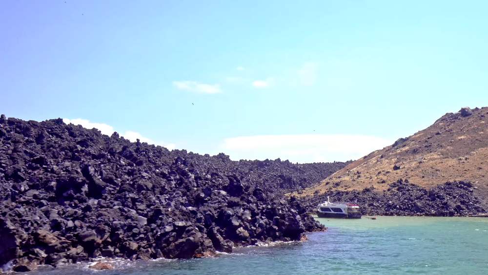 Nea Kameni, a volcano on Santorini