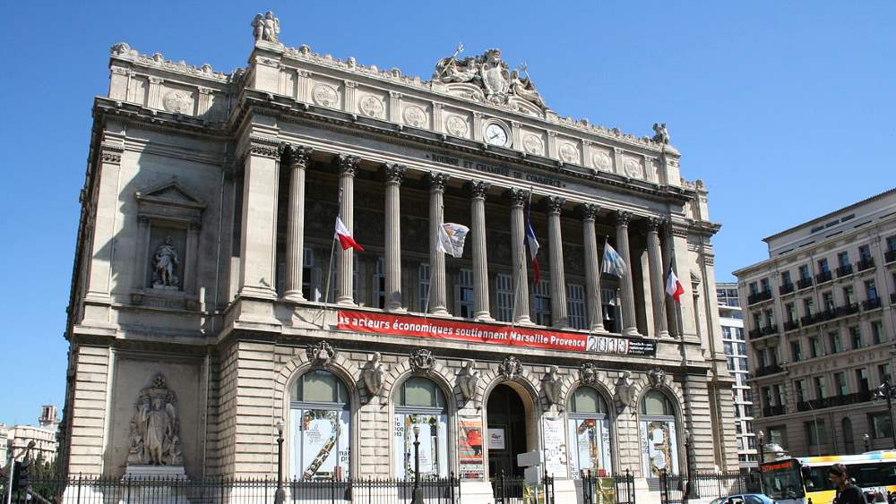 The Bourse building in Marseille