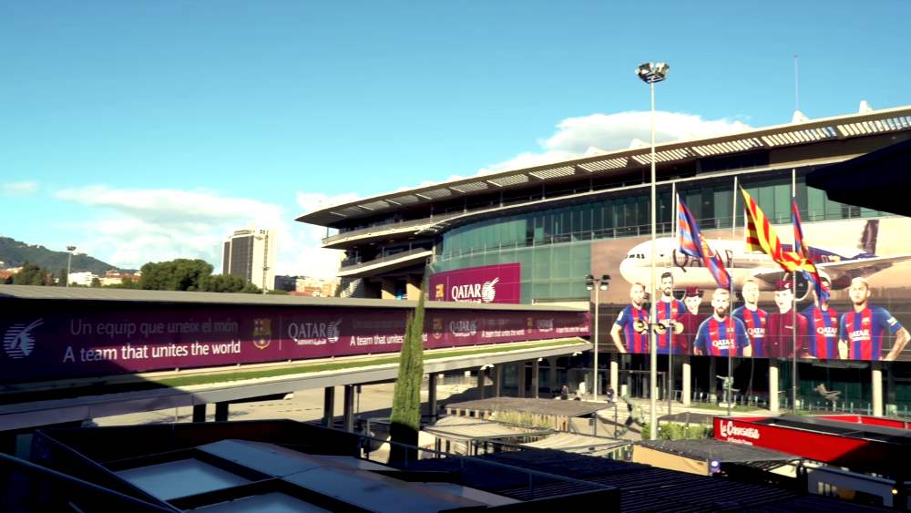 Camp Nou Football Stadium in Barcelona