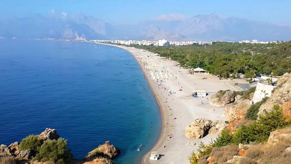 Antalya is located on the Mediterranean coast of Turkey