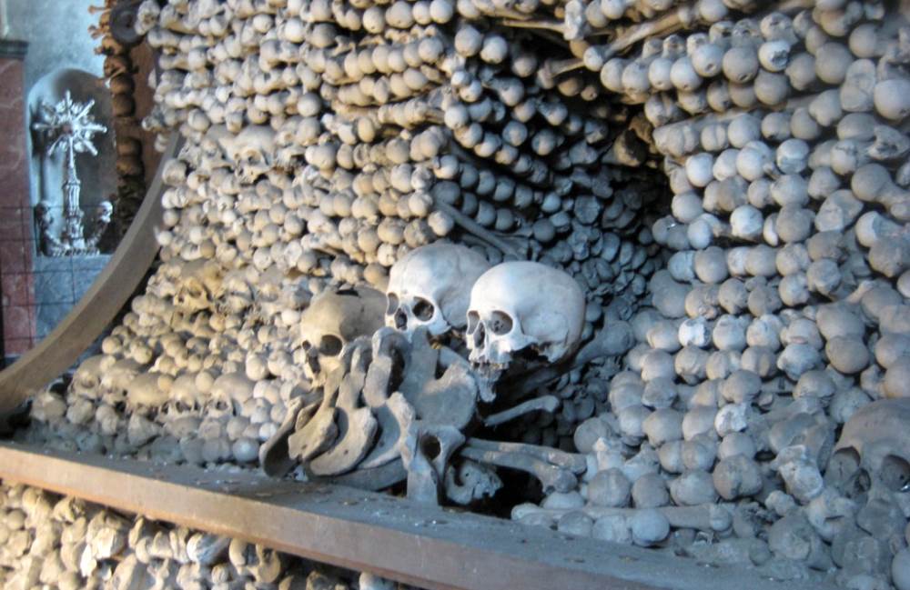 Bone storage in Sedlec - Czech Republic