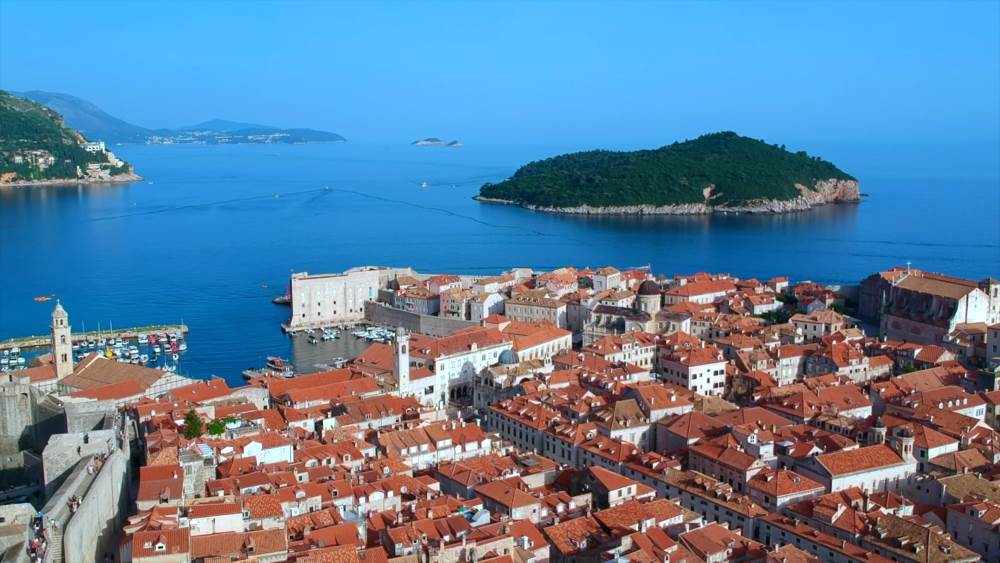 The island of Lokrum near Dubrovnik