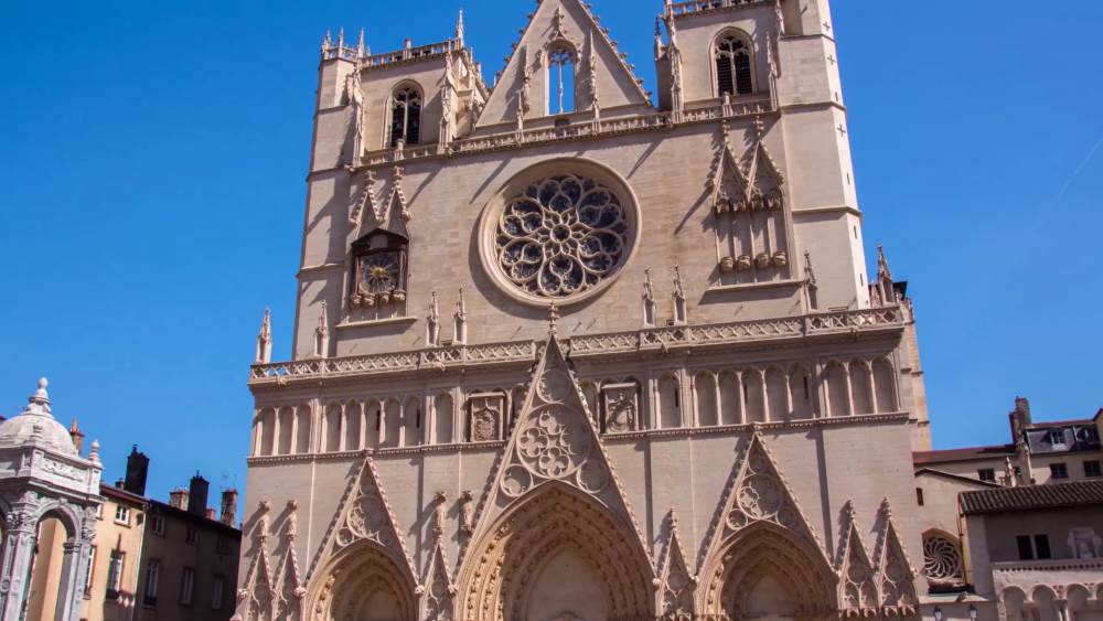 Grandiose cathedral in Lyon