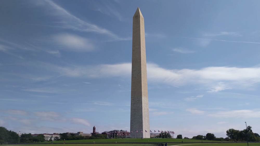 The Washington Monument is a symbol of the U.S. capital.