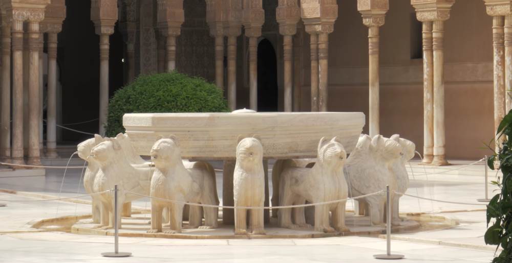 The Alhambra Palace in Granada - The Lion's Court