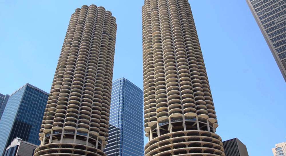 The Marina City complex in Chicago