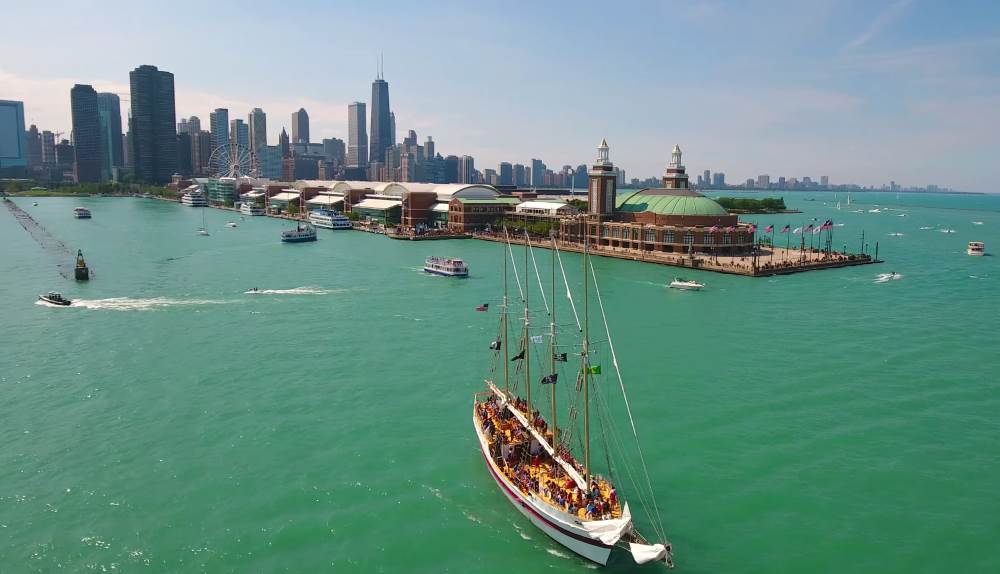 Navy Pier in the City of Chicago