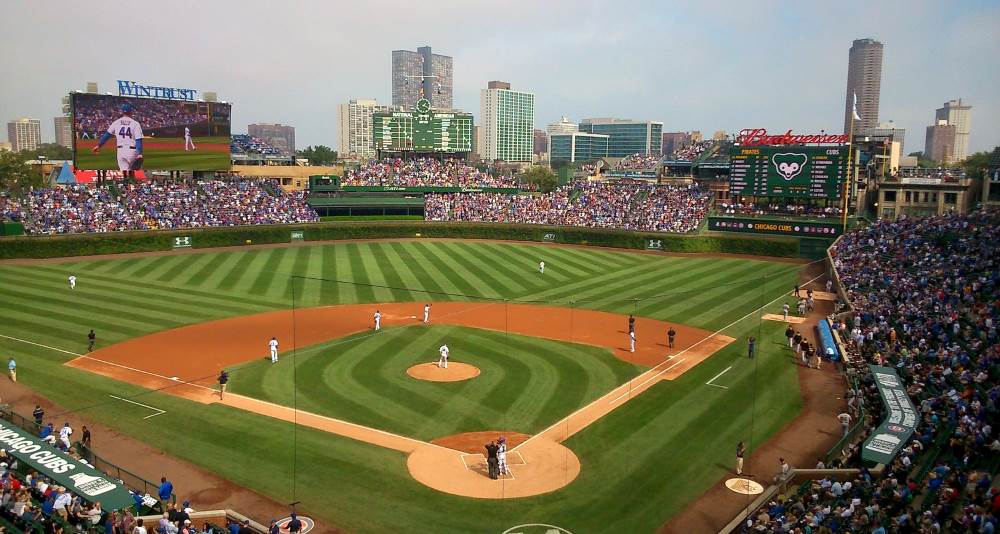 Wrigley Field Baseball Stadium is the pride of Chicago
