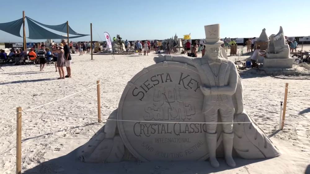 Фестиваль скульптур из песка в Орландо - США