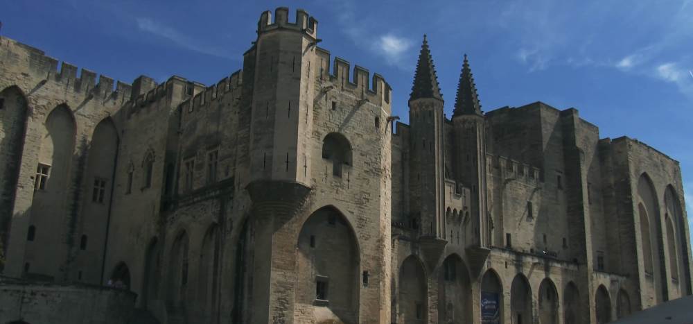 Architectural landmark of Provence - the Papal Palace in Avignon