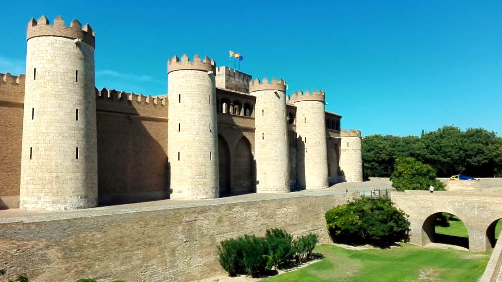 The Fortress of Alhaferia in Zaragoza