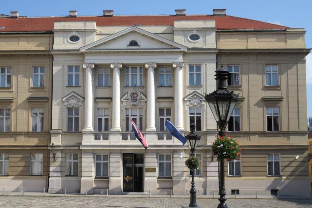 Croatian Parliament in Zagreb