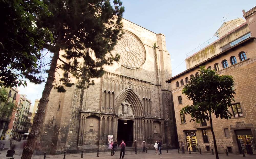 Temple of Santa Maria del Pi in Barcelona