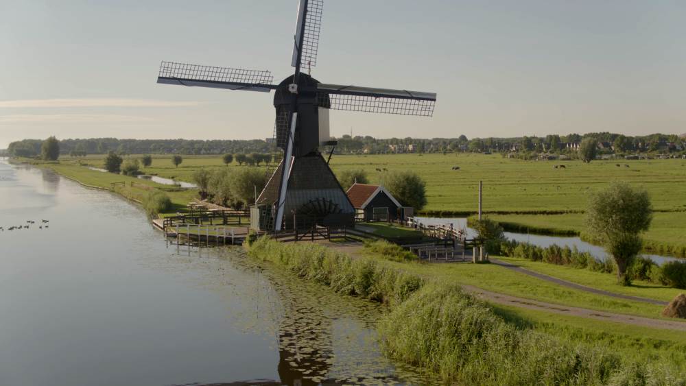 Kinderdijk - a village of mills near Rotterdam