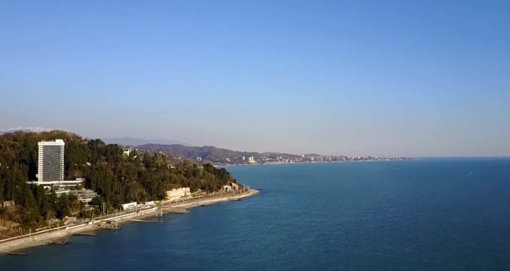 Черное море - береговая линия, заливы и острова