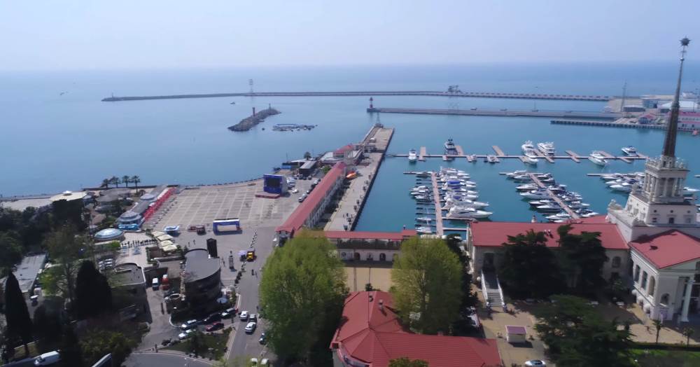 Sochi is on the Black Sea coast