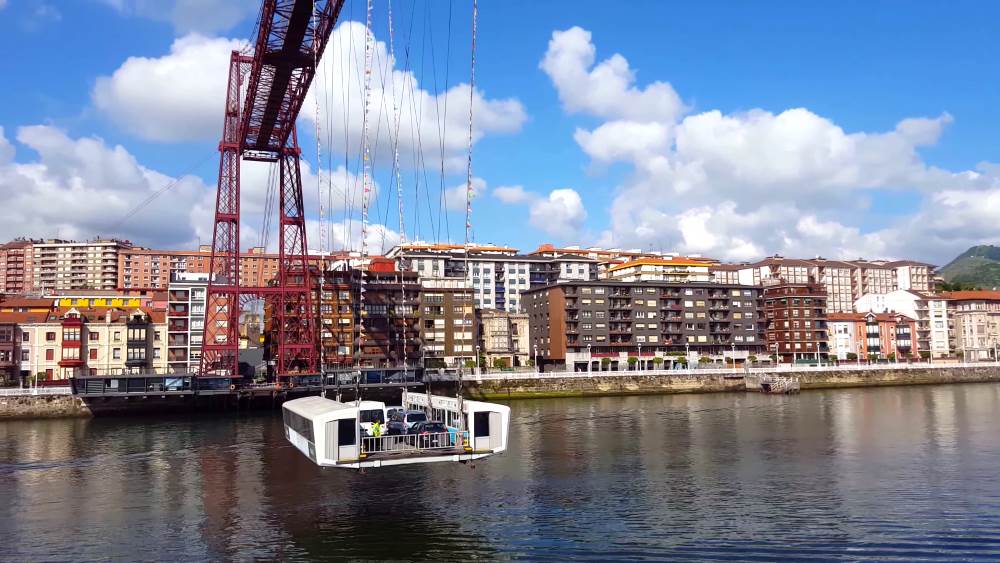 The Biscayne Bridge, a landmark near Bilbao
