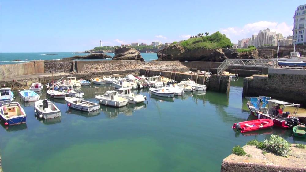 Fishing port in the resort of Biarritz