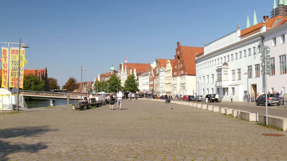 The Altstadt is a landmark in Lübeck, Germany