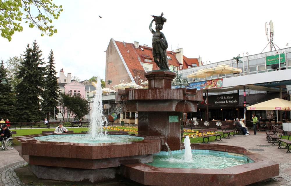 Jasja Rybaka Fountain in Sopot