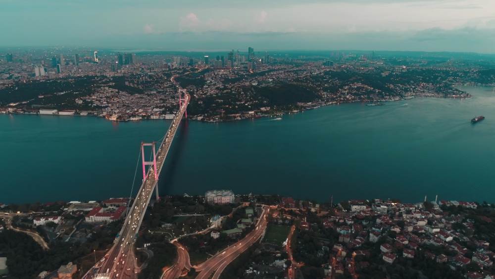 The Bosphorus Bridge in Istanbul