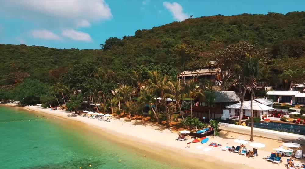 Lodging on the island of Samet in Thailand