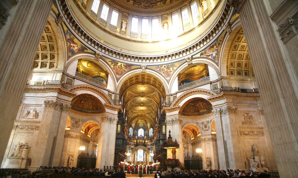 Interior of St. Paul's Cathedral in London