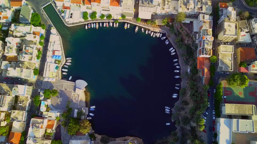 Lake Voulismeni - a landmark of Agios Nikolaos in Crete