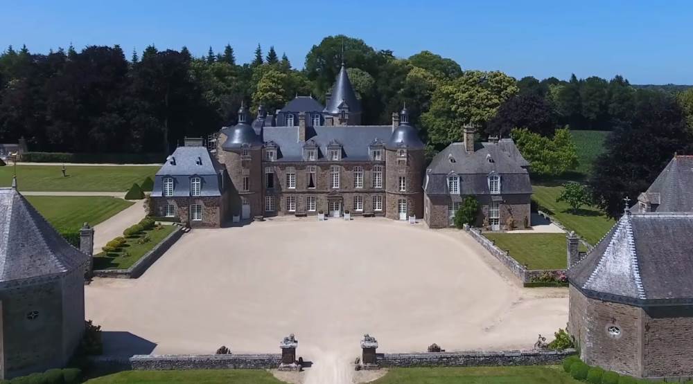 Chateau Bourbancet, a Brittany landmark in France