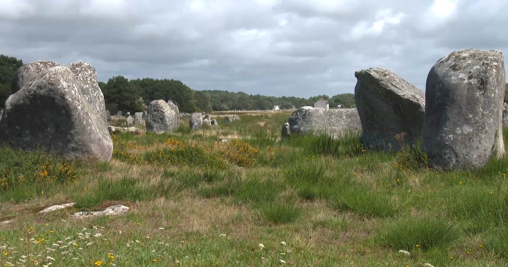 The Carnac stones in Brittany, France