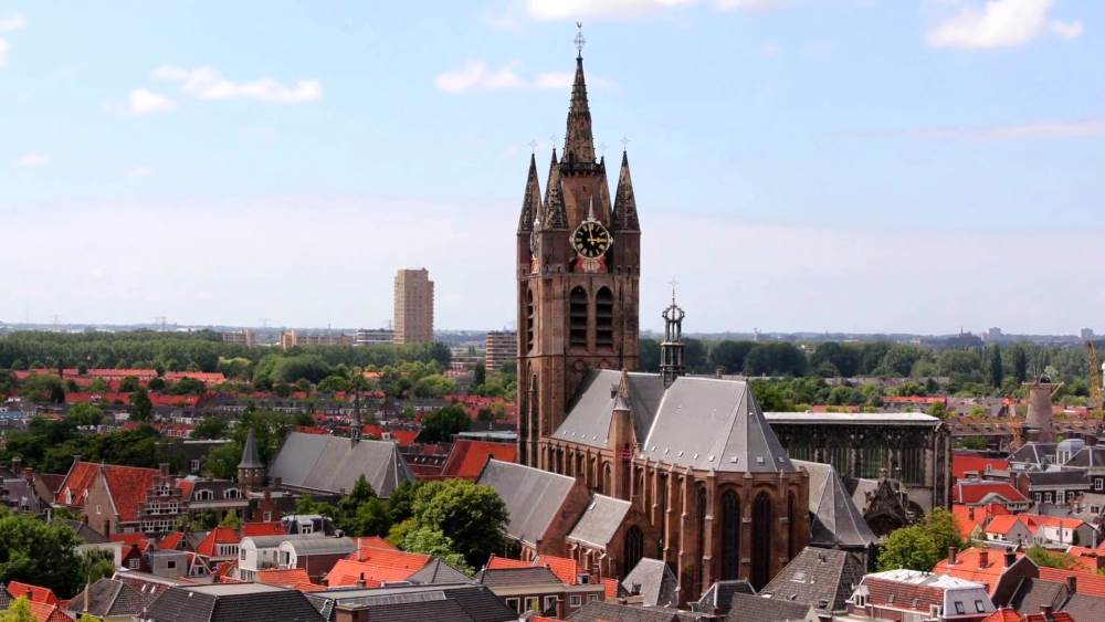 The Old Church - a landmark in Delft
