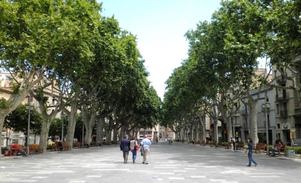 La Rambla Boulevard in Figueres, Spain